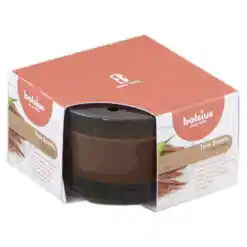 Lumanare parfumata in pahar sticla Oud Wood, 13 h, Bolsius