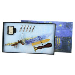 Set de Caligrafie cu Pana, stil Vintage, Art Gallery - 9 piese