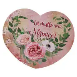 Puzzle Inima "La multi ani, Mamico!" 24 CM