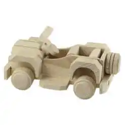 Jucarie din lemn Masina teren 19 CM