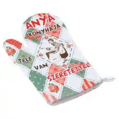Manusa de bucatarie "Anya konyhaja tele van szeretettel"