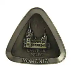 Magnet frigider din metal Castelul Peles 5x4.5 CM