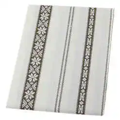 Fata de masa cu motiv traditional 140x180 CM, din bumbac, maro