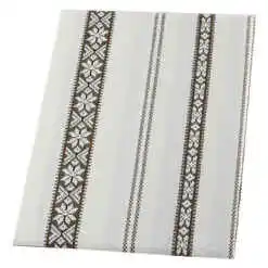 Fata de masa cu motiv traditional 140x220 CM, din bumbac, maro