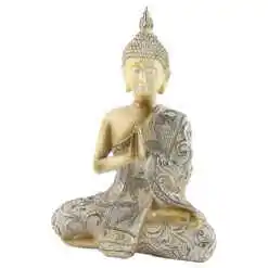 Statueta Buddha, 20 CM, din rasina, cu sclipici