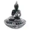 Statueta Buddha, suport betisoare parfumate 11 CM, Argintiu