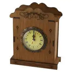 Ceas de masa din lemn si plastic 17x21 CM