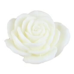 Lumanare parfumata Trandafir, Velvet Rose 12 CM, alb