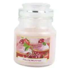 Lumanare parfumata in borcan Fruits Muffins 130 gr
