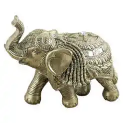 Figurina elefant din rasina aurie 21 CM, auriu