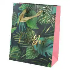 Punga cadou din hartie 18x23 CM "For You" - Frunze