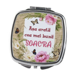 Oglinda de buzunar "Asa arata cea mai buna Soacra", 6.5 CM