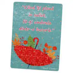 Puzzle 80 piese "Cand iti ploua in suflet..." 14.5x20 CM