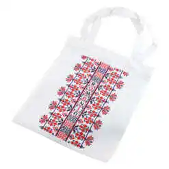 Sacosa textil "Romania", Motive traditionale 30x34 CM