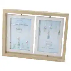 Alternative view of Rama foto x 2 din lemn, pentru poze 10x15 CM