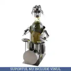Suport sticla de vin, din metal Tobosar 18x32 CM