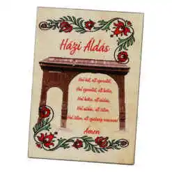 Magnet de frigider din lemn "Hazi Aldas" 5x7 CM