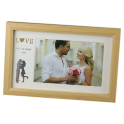 Rama foto din plastic "Love/Just to meet you" Dim.poza 15x10 CM
