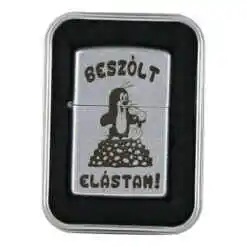 Bricheta metalica "Beszolt, Elastam!", 3.5x5.5 CM, Argintiu