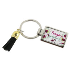 Breloc din metal "Colega Deosebita", cu franjuri, 7 CM