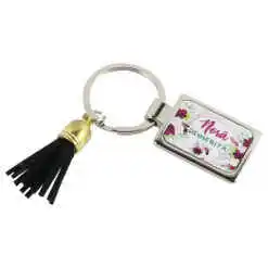 Breloc din metal "Nora Deosebita", cu franjuri, 7 CM