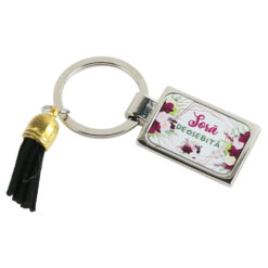 Breloc din metal "Sora Deosebita", cu franjuri, 7 CM