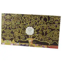 Alternative view of Set 6 cani cu farfurie din portelan 250 ml "Tree of Life" Gustav Klimt