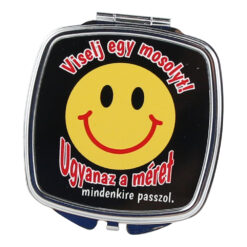 Oglinda de buzunar "Viselj egy mosolyt..." 7x7 CM