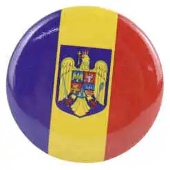 Set 50 Insigna tricolor cu stema Romaniei, 3 CM
