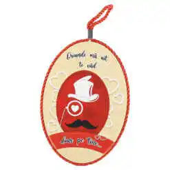 Suport oale decor "Oriunde ma uit, te vad doar pe tine" 14x20 CM