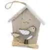 Decoratiune din lemn Casuta cu pasare 10x12 CM