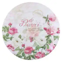 Tava rotunda din metal "Provence" 33 CM, trandafiri