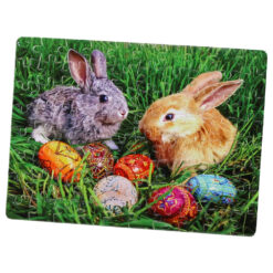 Puzzle 80 piese, Iepurasi si oua colorate 20x14.5 CM