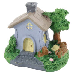 Decoratiune Casuta din rasina 5x4 CM, gri