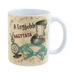 Cana ceramica "A legjobb Nagytata" 330 ml, Crem