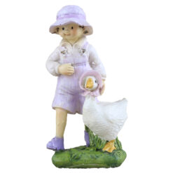 Figurina Copil cu gasca, din rasina 11 CM