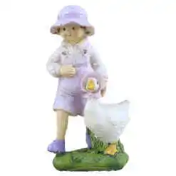 Figurina Copil cu gasca, din rasina 11 CM