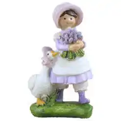 Alternative view of Figurina Copil cu gasca, din rasina 11 CM