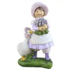 Figurina Copil cu gasca, din rasina 15 CM