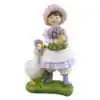 Figurina Fetita cu gasca, din rasina 19 CM
