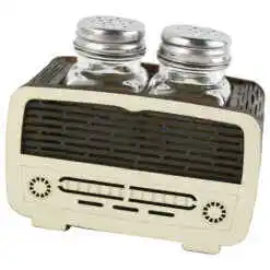 Set solnita si pipernita cu suport lemn Radio 12x10 CM