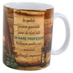 Cana ceramica "Un mare Profesor..." 330 ml