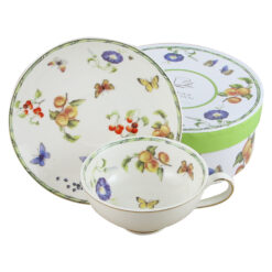 Ceasca portelan cu farfurie 220 ml, "Sweet Dream", in cutie decorativa