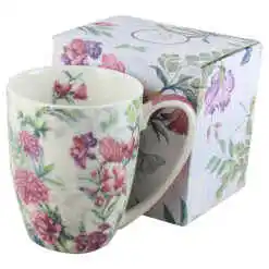 Cana portelan 380 ml, "Lucia", in cutie decorativa