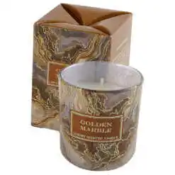 Alternative view of Lumanare parfumata in pahar 150 gr Antico Marble/Golden Marble