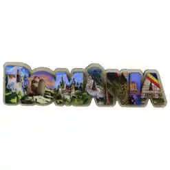 Magnet frigider din lemn "Romania" 19x4 CM, Imagini