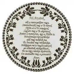 Suport oale traforaj din lemn 20 CM, "Mi Atyank"