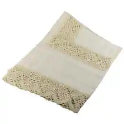 Fata de masa 150x220 CM, cu dantela, Ecru