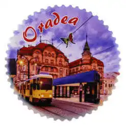 Magnet din ceramica "Romania", 7 CM, Oradea