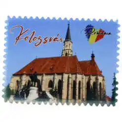Magnet din ceramica "Romania", 8x6 CM, Kolozsvar